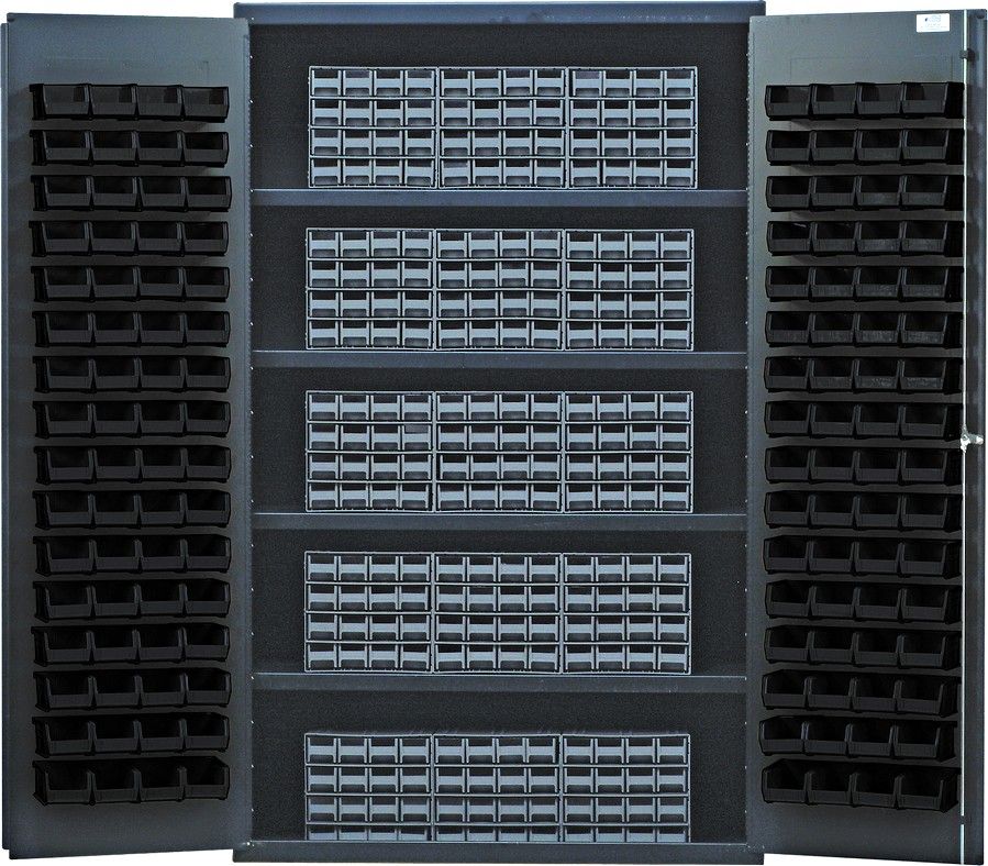 QSC-QIC161 - 14ga steel Storage cabinet w/drawers, Colour: Black