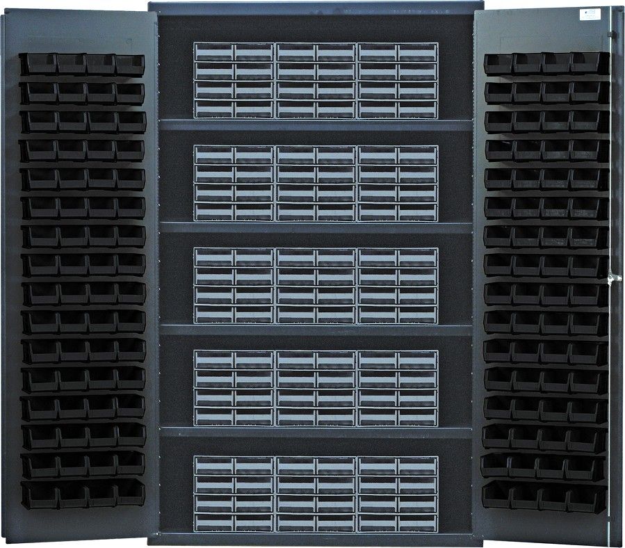 QSC-QIC83 Interlocking drawer storage cabinet, Colour: Black