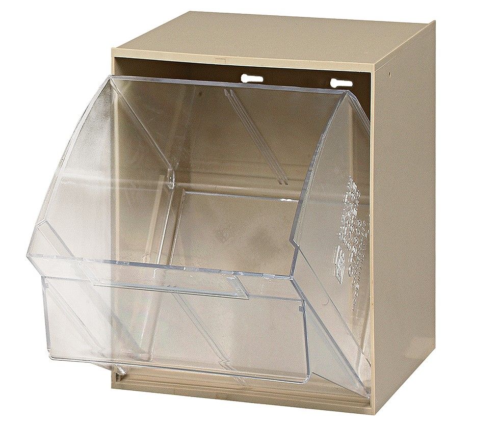 QTB301 - Single Tip-Out bin, Colour: Ivory