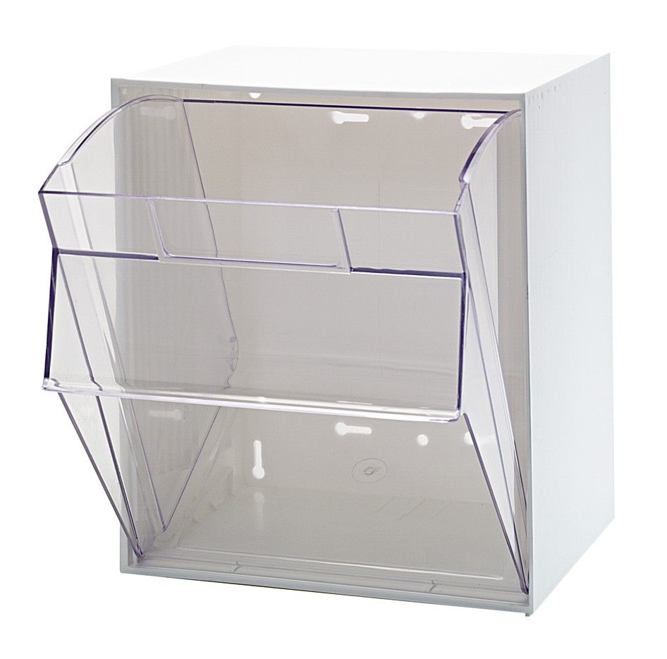QTB301 - Single Tip-Out bin, Colour: White
