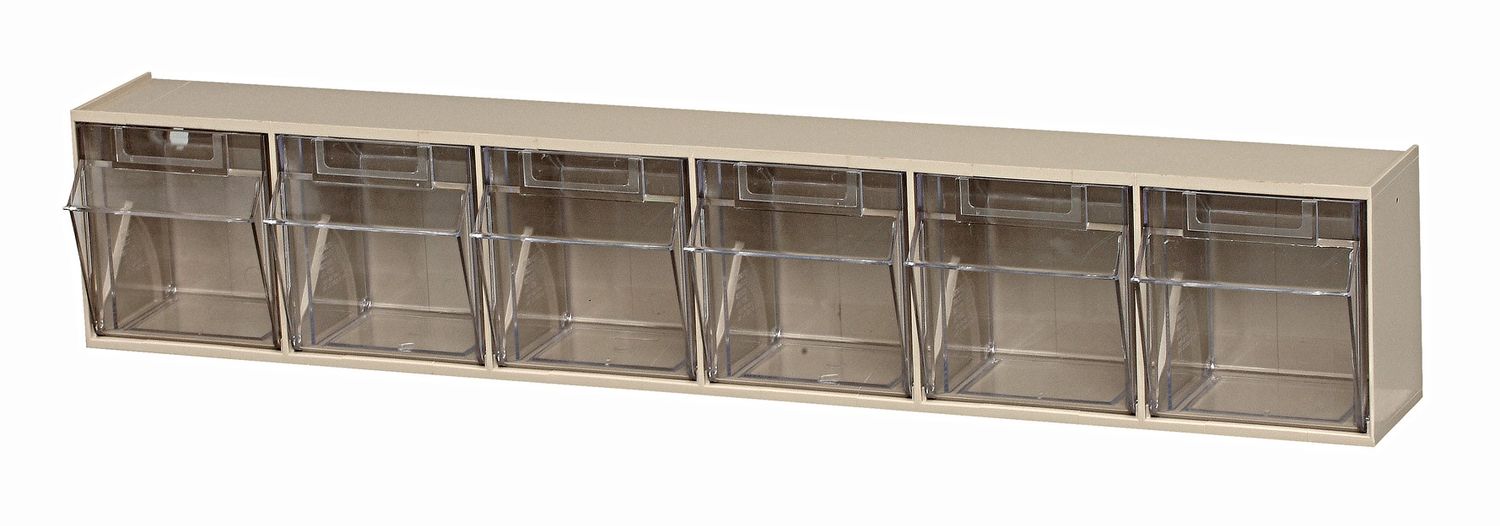 QTB306 - 6 cup Tip-Out bin, Colour: Ivory