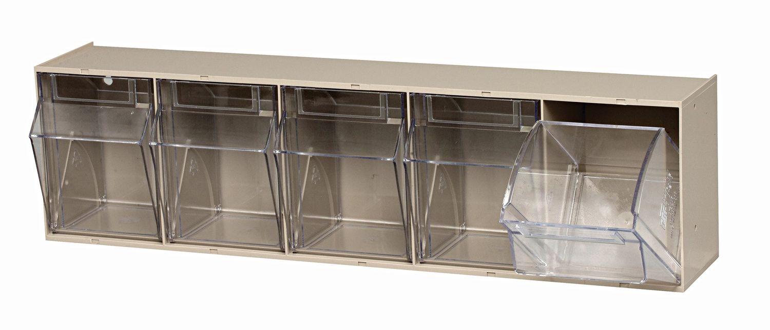 QTB305 - 5 cup Tip-Out bin, Colour: Ivory