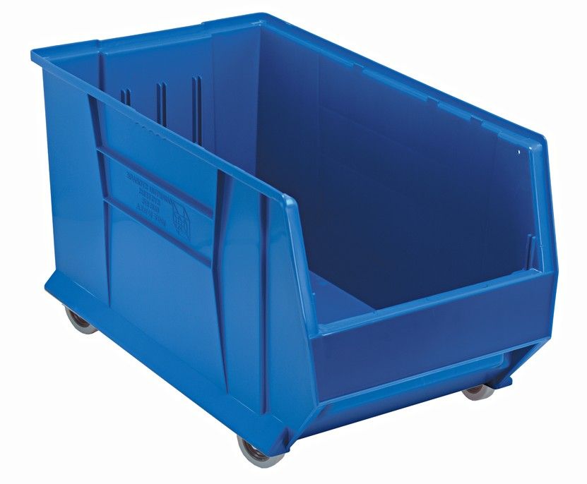 QUS986MOB 29.9x16.5x15&quot; mobile bin, Colour: Blue
