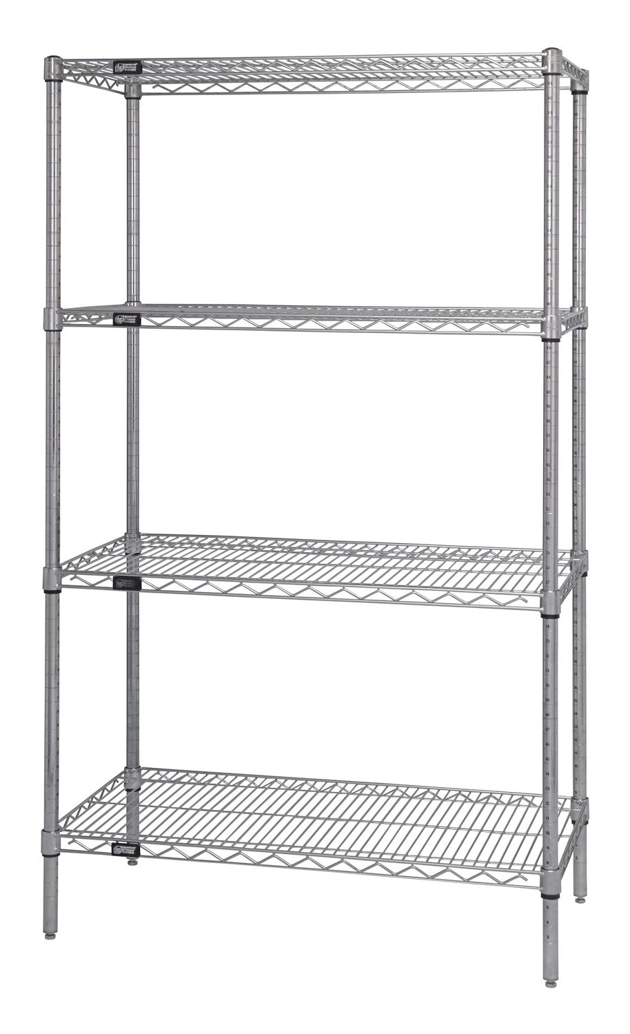 Stainless Wire 4 Shelf 86&quot;H Starter Kit