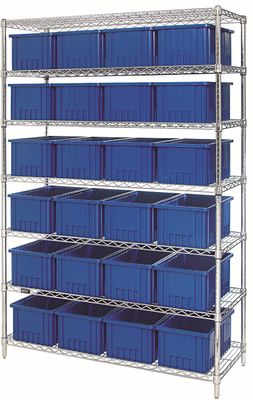 WR7-92080 - Wire shelving w/DG92080 bins
