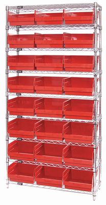 WR9-216 - Wire shelving w/QSB216 bins
