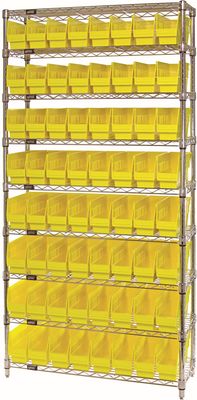 WR9-205 - Wire shelving w/QSB205 bins