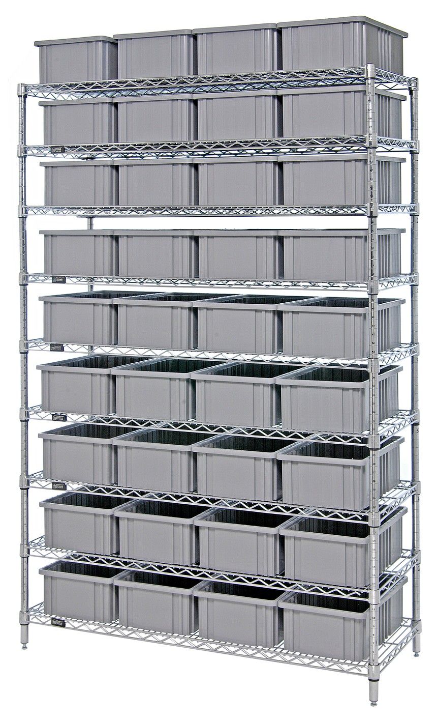 WR9-93060 - Wire shelving w/DG93060 bins