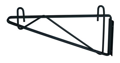 Double wire shelving cantilever Bracket. Direct mount - Black Epoxy
