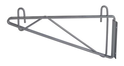 Double wire shelving cantilever Bracket. Direct mount - Grey Epoxy