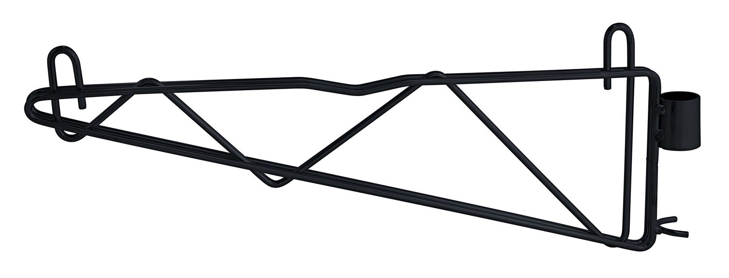 Post Mount Cantilever Bracket Black (1 Pair)