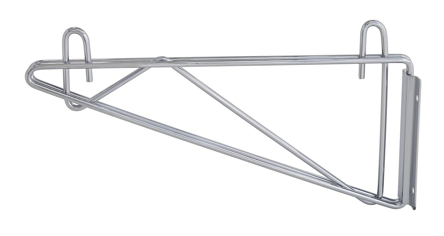 Wire shelving cantilever Bracket PAIR. Direct mount - Chrome, Part Number: DWB12
