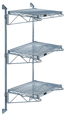 54&quot; Post Wall Mount Cantilever Kit - Grey Epoxy