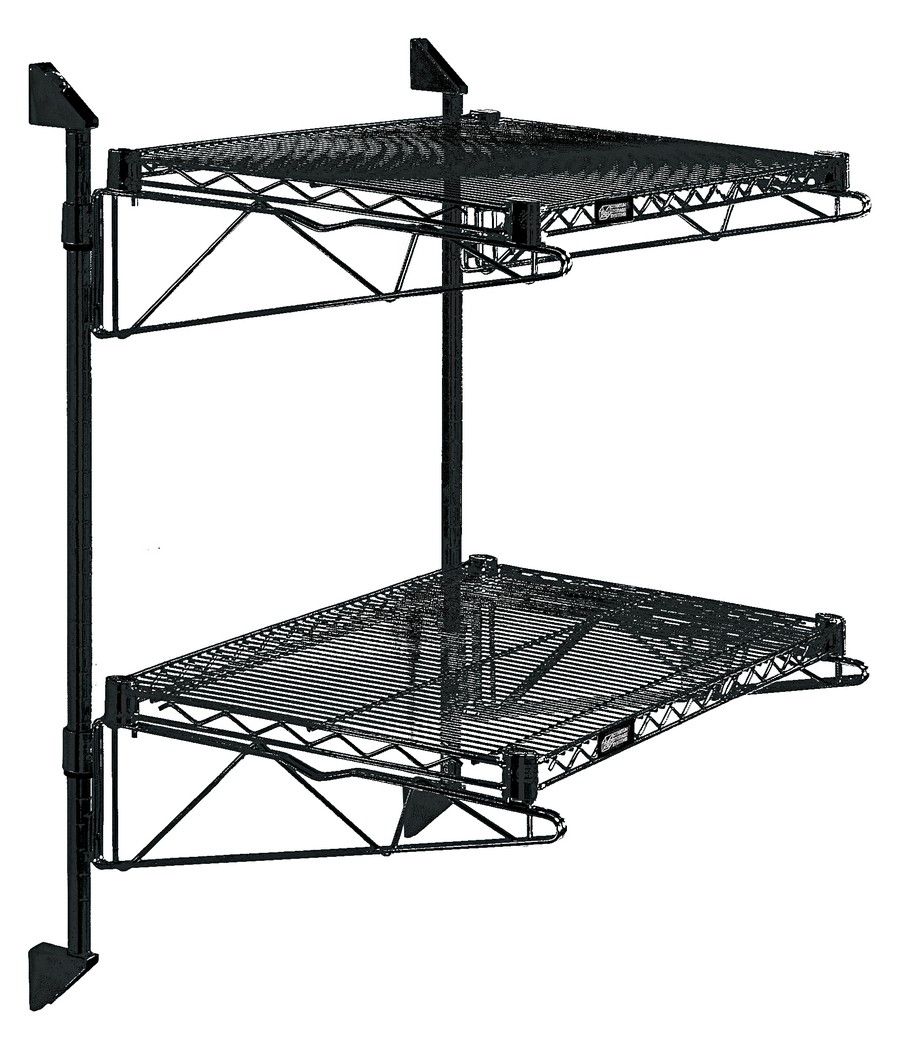 34&quot; Post Wall Mount Cantilever Kit - Black Epoxy