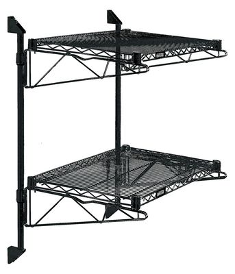 34&quot; Post Wall Mount Cantilever Kit - Black Epoxy