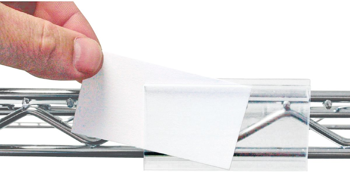 Label Holders for wire shelving