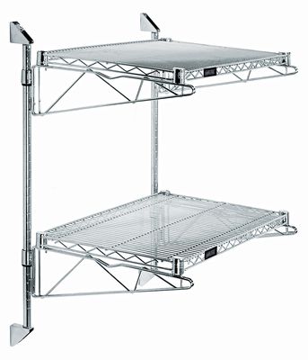34&quot; Post Wall Mount Cantilever Kit - Chrome