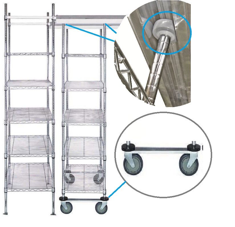 OVERHEAD TRACK Mobile kit  - Grey Epoxy