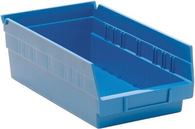 4" high Shelf bins