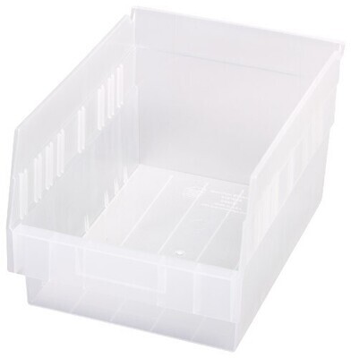 6" high Shelf Clear-View bins