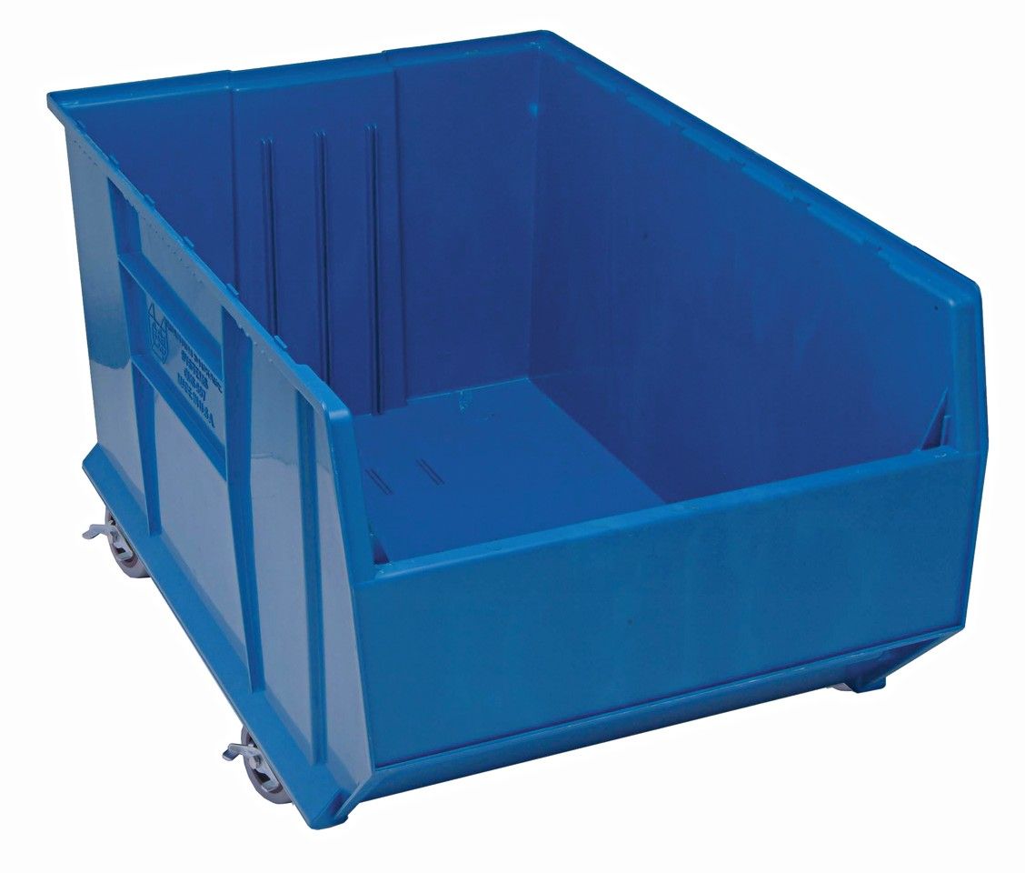 QUS998MOB 35.9"x23.9"x17.5" mobile bin, Colour: Blue