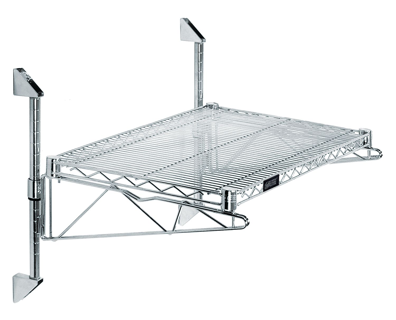 14" Post Wall Mount Cantilever Kit - Chrome