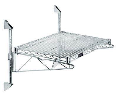 14" Post Wall Mount Cantilever Kit - Chrome