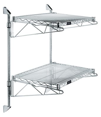 34" Post Wall Mount Cantilever Kit - Chrome