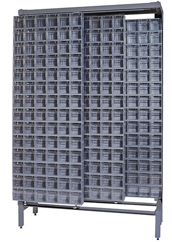 QS-306-56 - Tip-Out bin Sliding display unit, Colour: Grey
