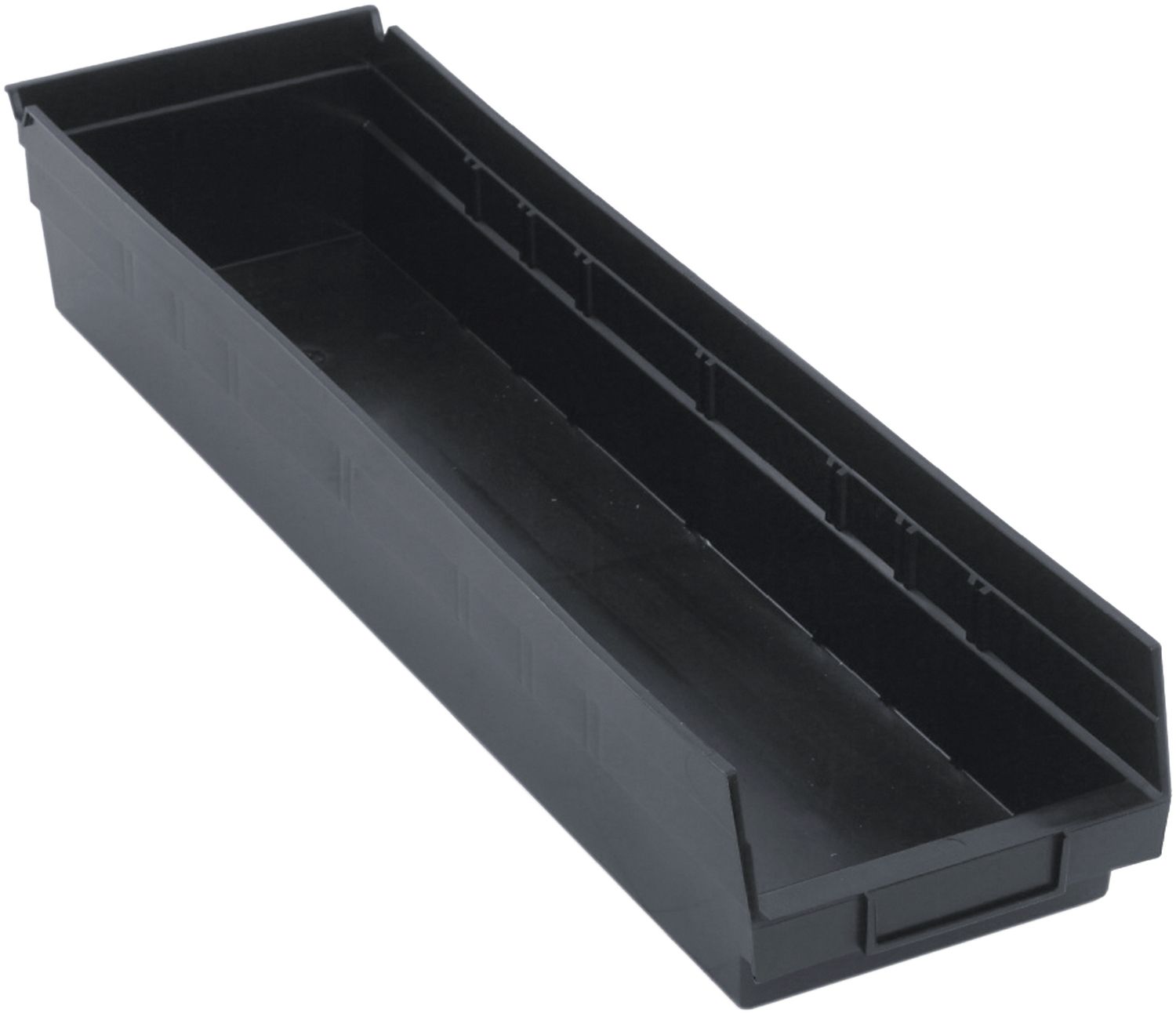 QSB106 - 23.6x6.6x4" Shelf bin, Colour: Black