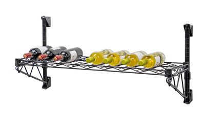 Wine bottle Cantilever Shelving Kits -Black Epoxy