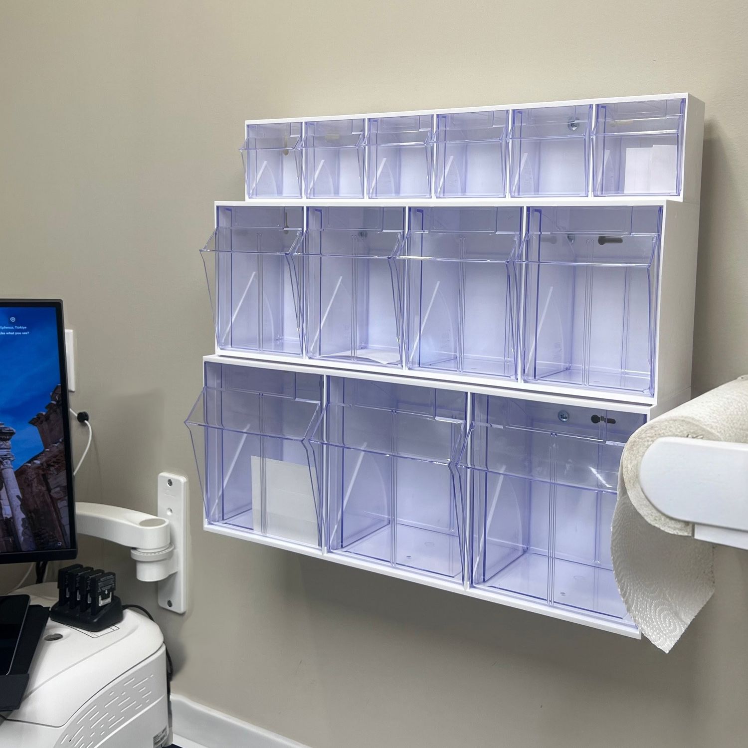 Dental office Tip-Out bin kit 22" tall