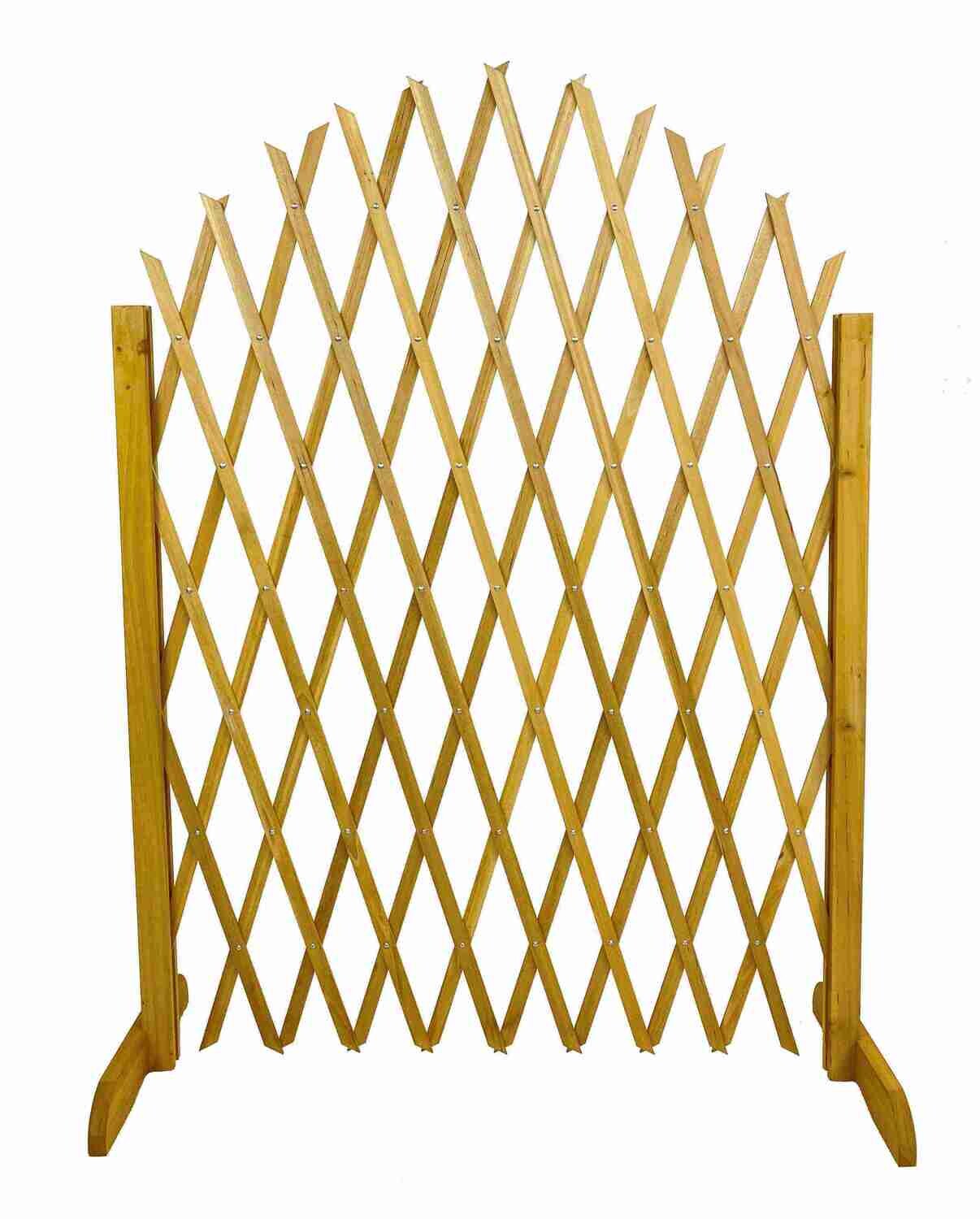 Spalier | Rankzaun | Rankgitter | hell-braun | Holz | 122 cm H