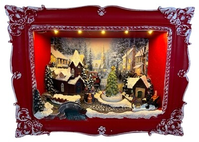 Verleihen Sie Ihrem Zuhause eine weihnachtliche Atmosphäre mit dem abc HOME Wandbild Winterszene & Spieluhr (21 cm H)!

Idyllisches Winterdesign: Dieses Wandbild überzeugt mit seinem stimmungsvollen Winterdesign und zaubert eine märchenhafte Weihnachtsatmosphäre in Ihr Zuhause.

Integrierte Spieluhr: Die integrierte Spieluhr spielt beliebte Weihnachtsmelodien wie "Jingle Bells", "We wish you a Merry Christmas" und "Silent Night" und sorgt für eine gemütliche Stimmung.

5 warmweiße LEDs: Die 5 warmweißen LEDs im Wandbild tauchen den Raum in ein sanftes Licht und unterstreichen die zauberhafte Atmosphäre.

Hochwertige Materialien: Das Wandbild ist aus hochwertigem Polyresin und Vliesstoff gefertigt und garantiert langlebige Qualität.

Praktische Details: Die Maße des Wandbilds betragen 8 cm T x 29 cm B x 21 cm H. Die Spieluhr ist batteriebetrieben (Batterien nicht im Lieferumfang enthalten).

Spezifikationen:

Marke: abc HOME
Maße: 8 cm T x 29 cm B x 21 cm H
Material: Polyresin, Vliesstoff
Funktionen: Integrierte Spieluhr (Melodien: Jingle Bells, We wish you a Merry Christmas, Silent Night usw.), 5 leuchtende LEDs (warm-weiß), batteriebetrieben

Keywords: Wandbild, Winterszene, Spieluhr, Weihnachten, LEDs, Melodie, warmweiß, Polyresin, Vliesstoff, Wohnzimmer, Schlafzimmer, Kinderzimmer, Dekoration, Geschenkidee