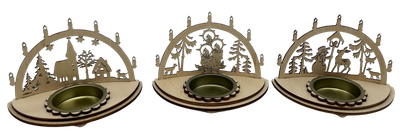 Teelichthalter Lichterbögen | Tannenbäume | Weihnachten | 3tlg. Set Teelichthalter Lichterbögen | Tannenbäume | Weihnachten | 3tlg. Set