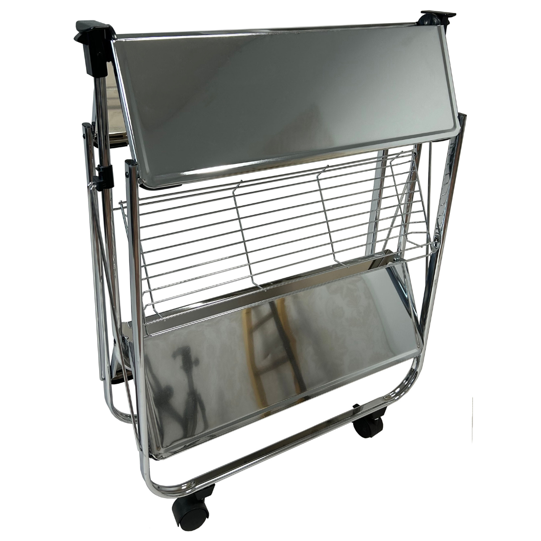 Servierwagen | drei Ablageflächen | klappbar | 70 cm H