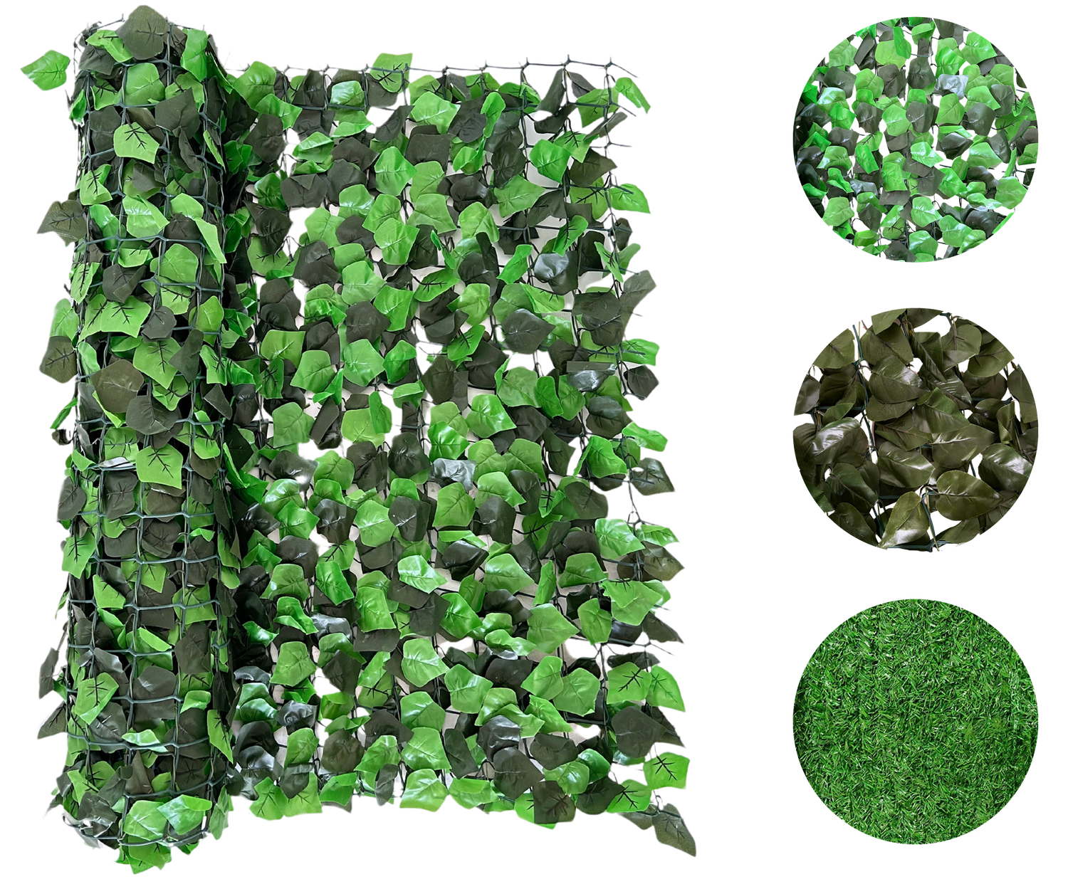 Sichtschutzhecke Efeu & Lorbeer | 300 cm B