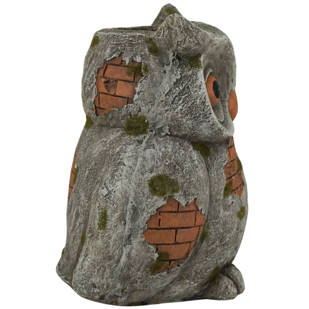 Pflanzentopf Eule | Ziegelsteinoptik