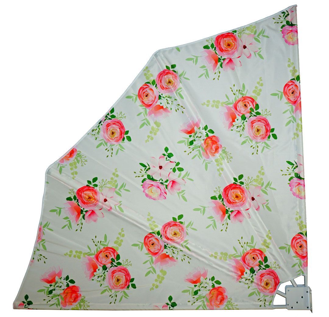 Sichtschutz | Sonnenschutz | Rosen | verstellbar | 140 cm H