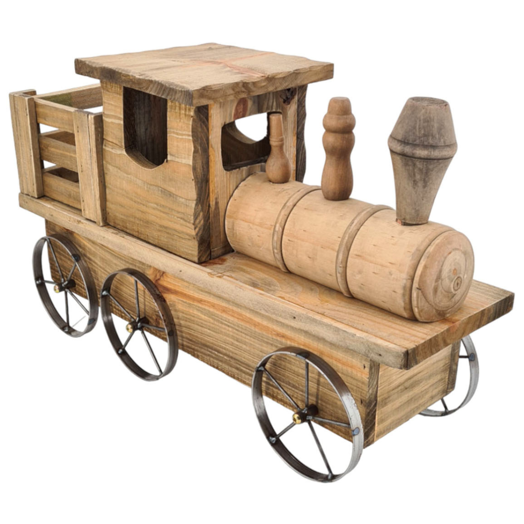 Pflanztänder Eisenbahn | Innen- & Außenbereich | Holz | 2tlg. | groß