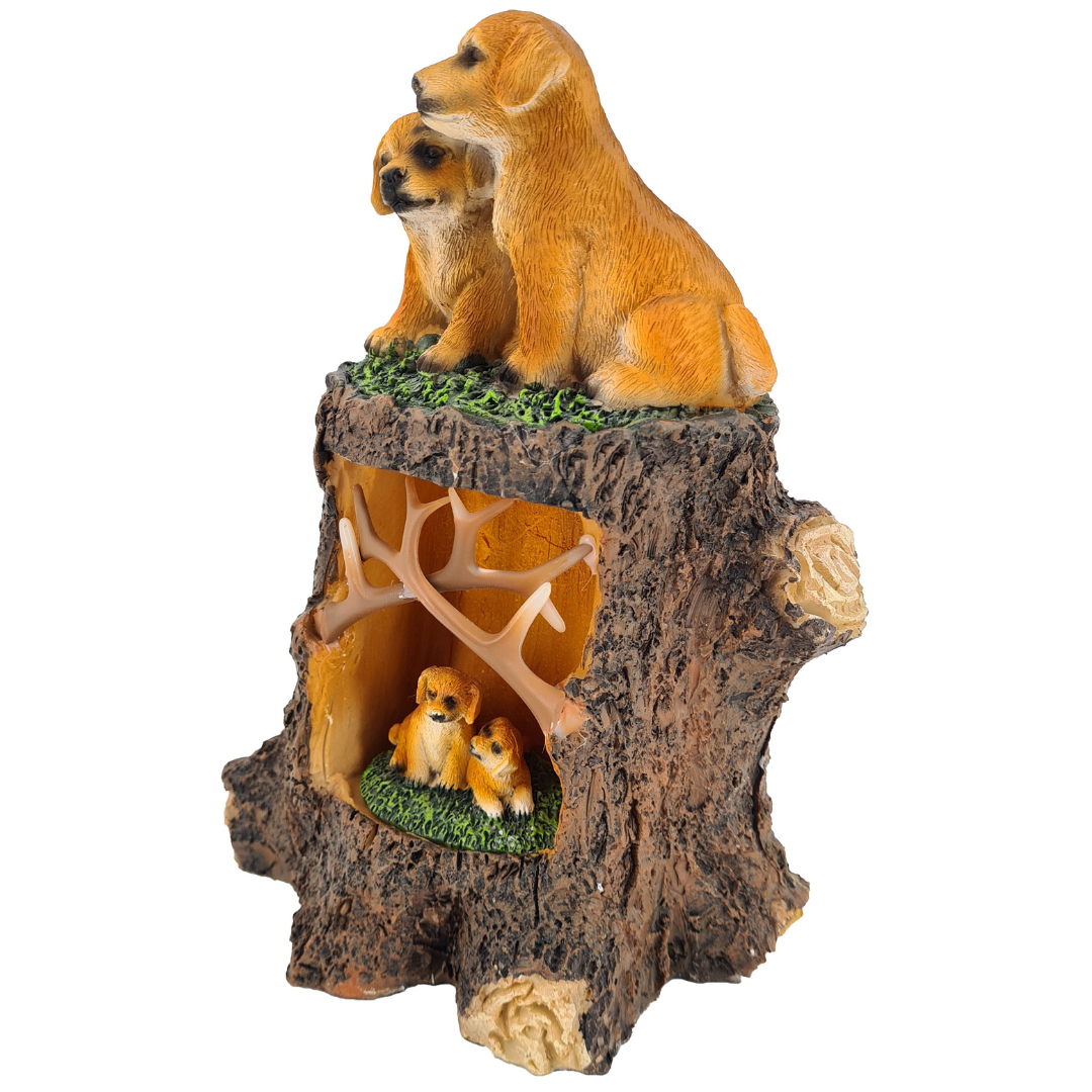 Dekofigur Hunde | LEDs | batteriebetrieben