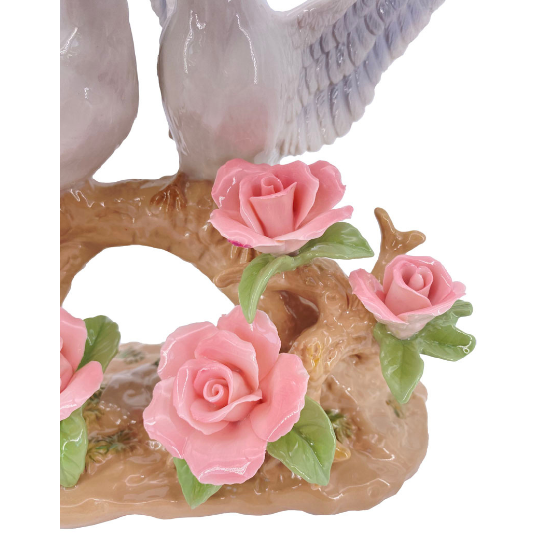 Dekofigur Taubenpärchen | Porzellan