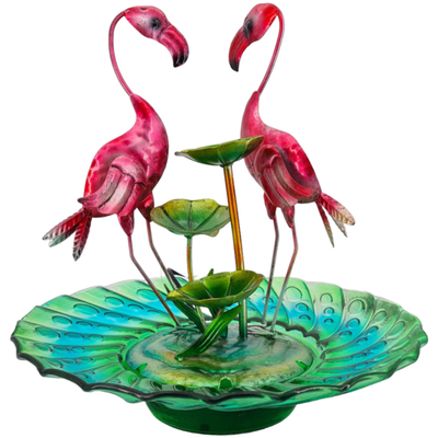 Zimmerbrunnen Flamingos | 40 cm H