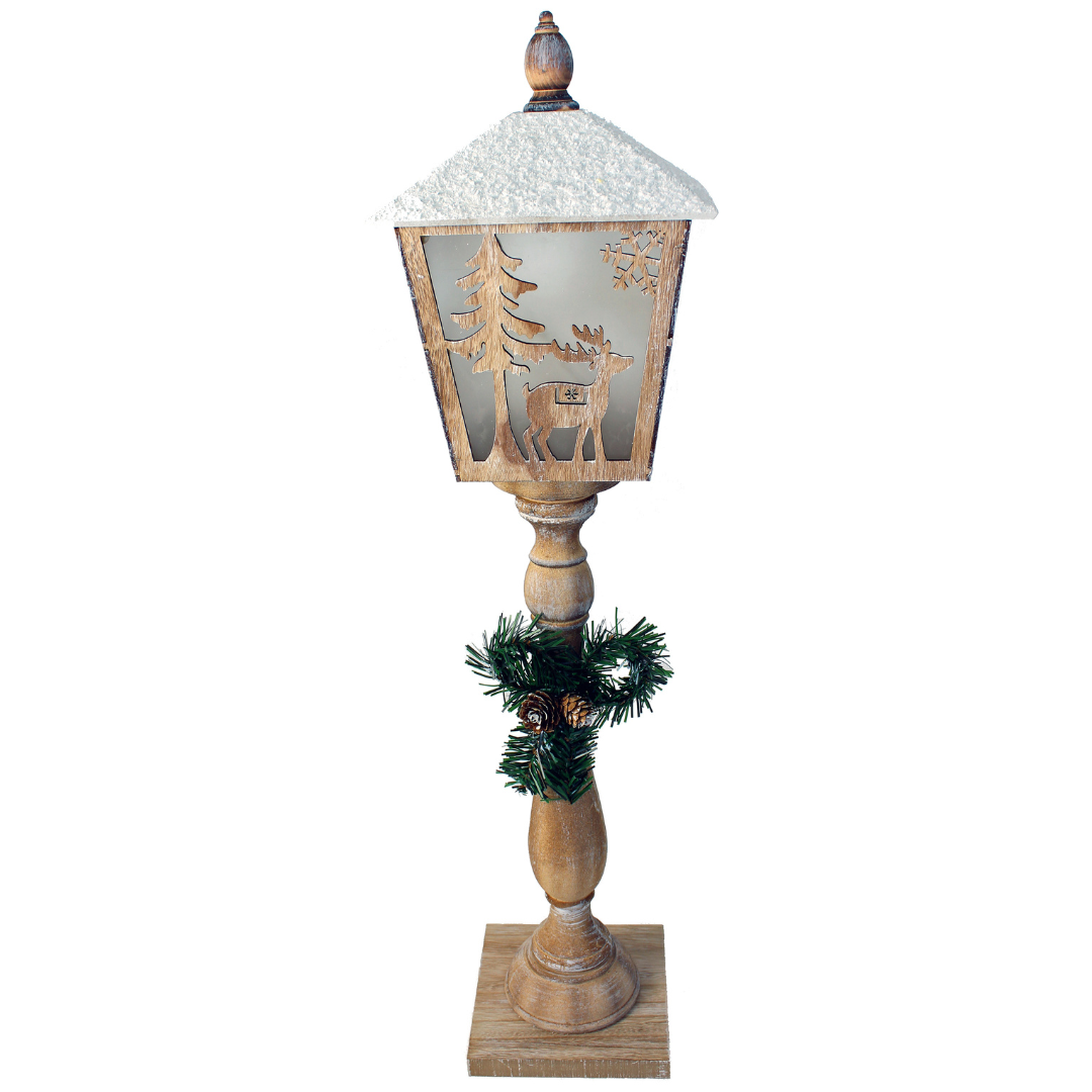 Laterne | Weihnachten | LED | batteriebetrieben | 79 cm H
