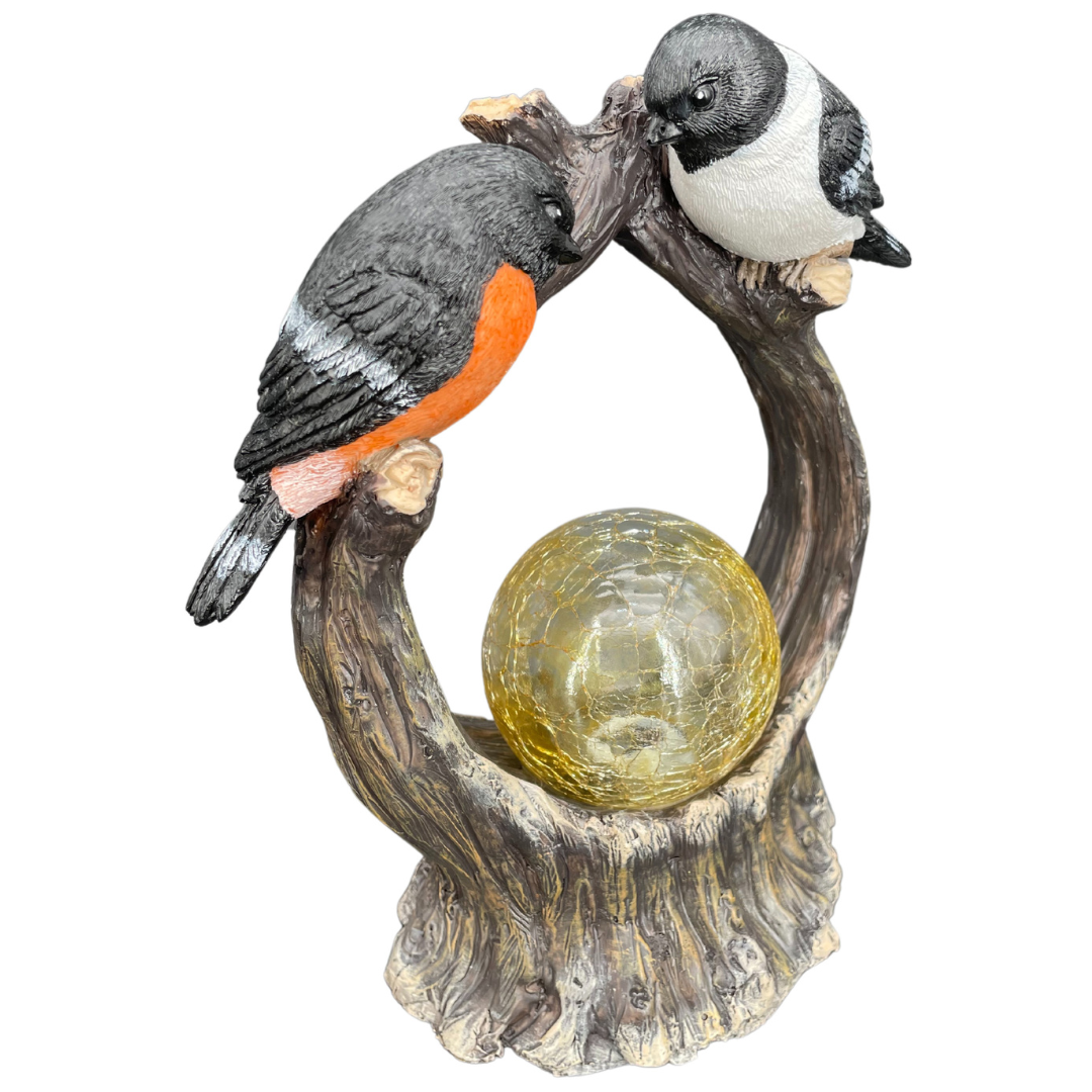 Dekofigur Vögel | LED | Batteriebetrieben | 24 cm H