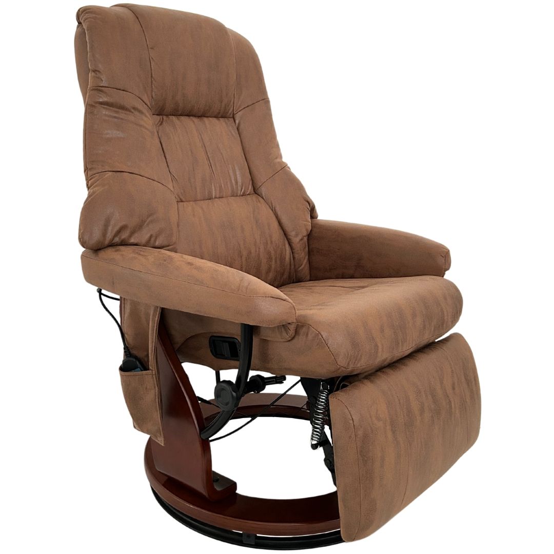 Sessel | braun | Fernbedienung | elektrisch | Massage | Liegefunktion | Heizfunktion