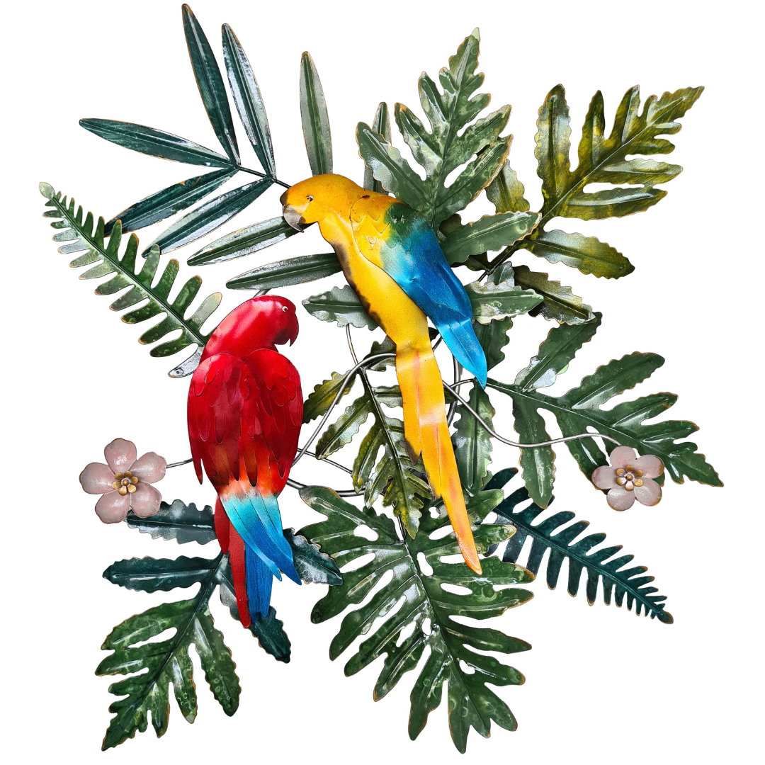 Wanddeko Papageie | 75 cm B