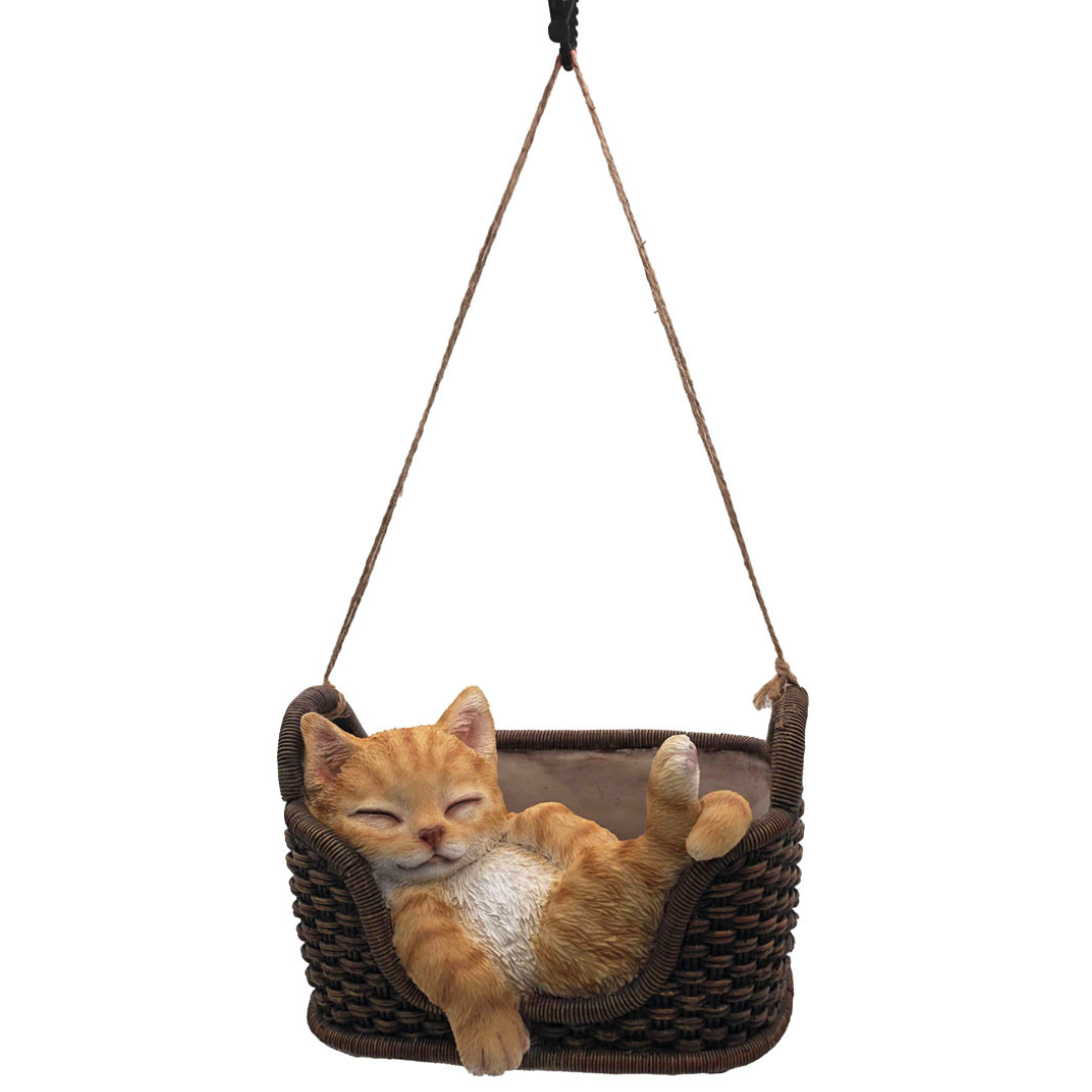 Dekofigur schlafende Katze