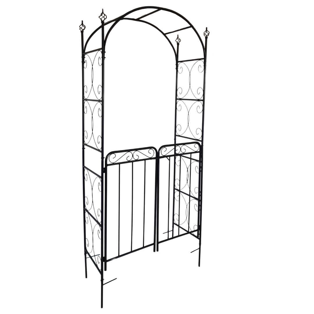 Gartentor & Rosenbogen | 2in1 | mit Erdspießen | 217 cm H