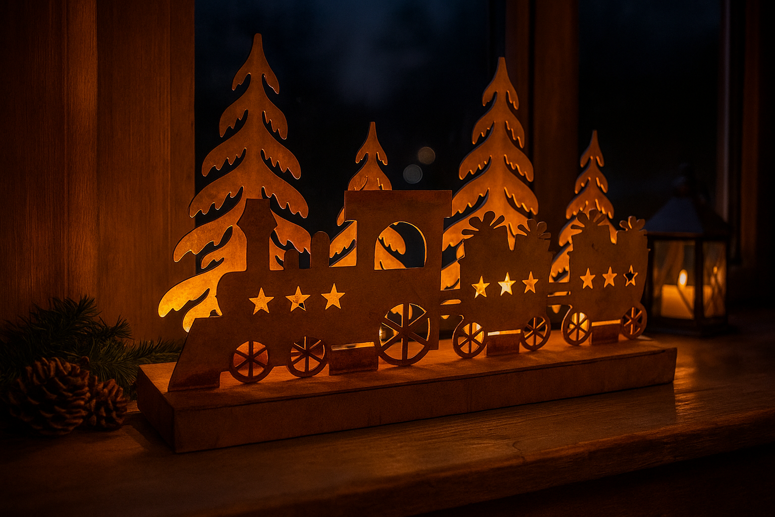 Nostalgische Weihnachtsstimmung mit der beleuchteten Dampflok (35 cm B)
Verzaubern Sie Ihr Zuhause mit dieser stimmungsvollen Dekofigur in Edelrost-Optik und schaffen Sie eine einzigartige Weihnachtsatmosphäre.
Eigenschaften:
Weihnachtliches Design: Die detaillierte Gestaltung der Dampflok mit integrierten LEDs sorgt für festliche Stimmung.
Hochwertiges Material: Die Dekofigur ist aus robustem Edelrost gefertigt und garantiert lange Freude an Ihrer Weihnachtsdekoration.
Batteriebetrieben: Die LEDs werden mit Batterien betrieben, so dass Sie die Dekofigur flexibel platzieren können.
Perfekte Geschenkidee: Die beleuchtete Dampflok im Edelrost-Look ist ein tolles Geschenk für Eisenbahnfans, Weihnachtsliebhaber und alle, die Wert auf stimmungsvolle Dekoration legen.
Maße: Breite 35 cm
Keywords: Dekofigur, Dampflok, Weihnachten, LEDs, batteriebetrieben, Edelrost, nostalgisch, stimmungsvoll, festlich, hochwertig, Geschenkidee, Eisenbahn, Dekoration